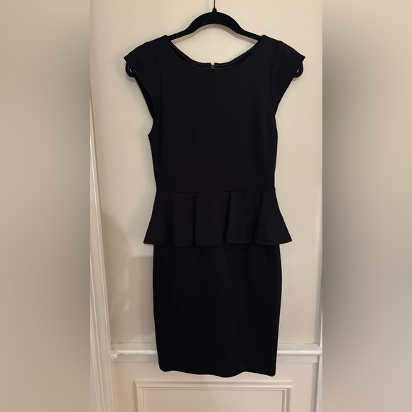 Alice + Olivia Employed Peplum Black Dress size 4 - Picture 4 of 6